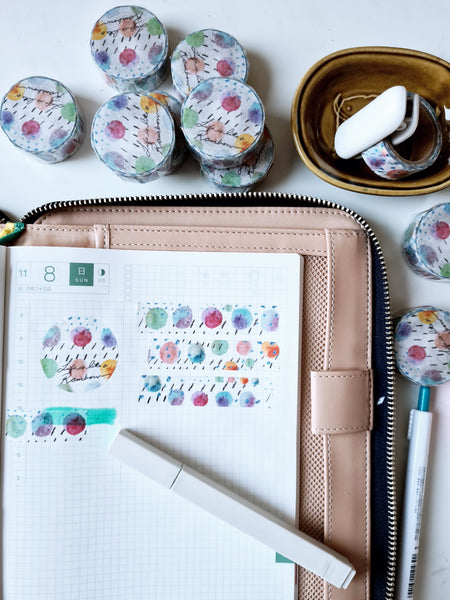 Pepperconarts x The Stationery Selection 'Life is like a rainbow' washi tape