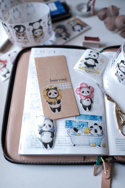 EverEin Panda & Bear Washi Set