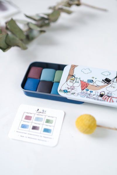Matsu Fuyu 松 ふゆ Set (half-pans ) - Special Edition with Moomin Tin