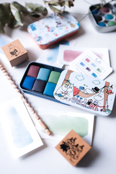 Matsu Fuyu 松 ふゆ Set (half-pans ) - Special Edition with Moomin Tin