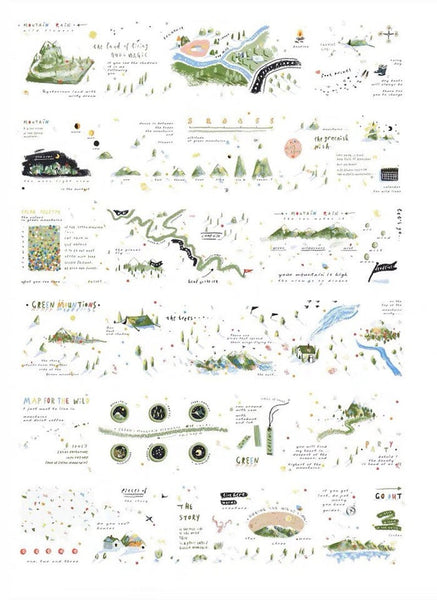 Nemosissy Green Mountain & Cold Mountain Washi Tape Set